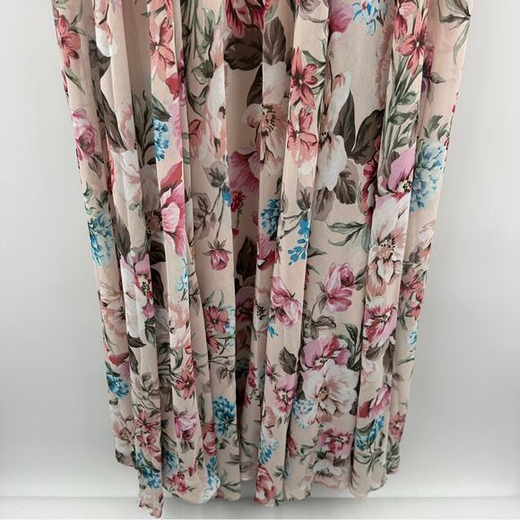 Yumi Kim Full of‎ Love Blush Floral Print 3/4 Sleeve Woodstock Maxi Dress S NEW - Picture 4 of 10